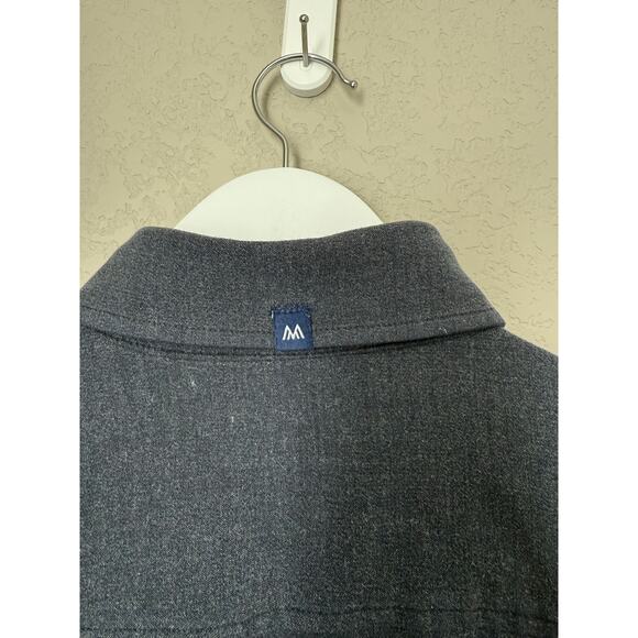 Mizzen + Main City Flannel Men’s Button Down Size Medium Navy Heather Quality - Picture 7 of 7